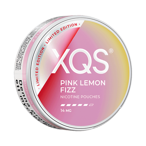 XQS Pink Lemon Fizz 14mg Limited Edition, 5-pakke med nikotinposer