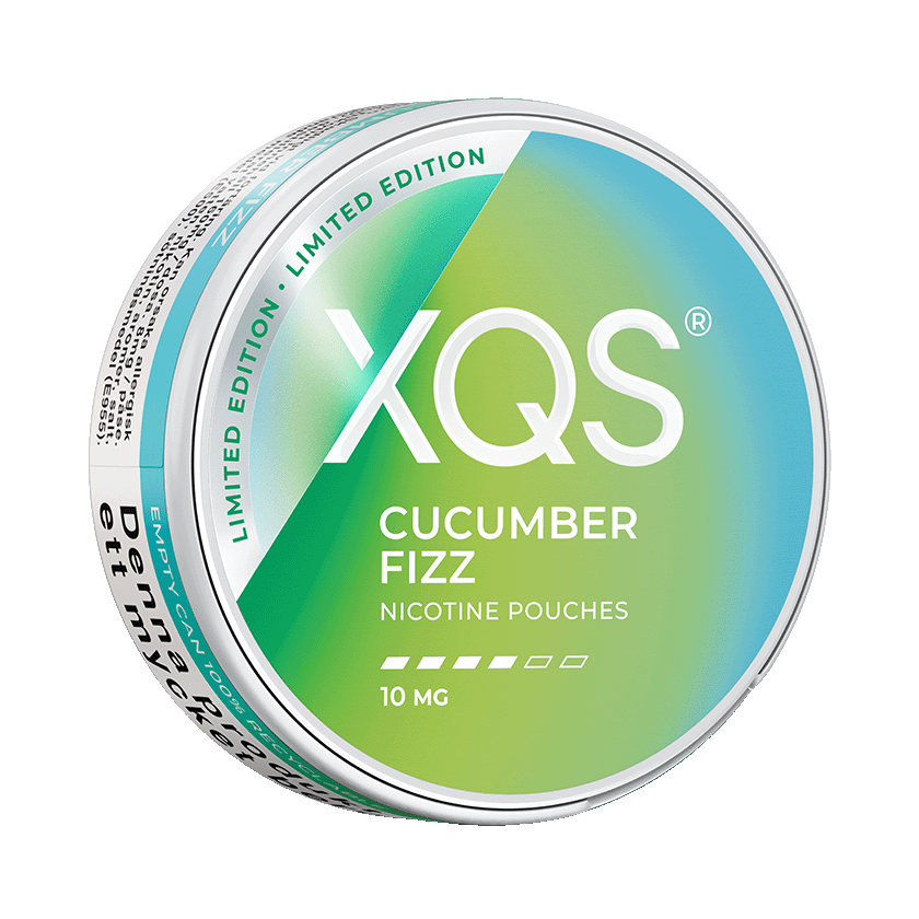 XQS Cucumber Fizz 10mg Limited Edition, 5-pakke med nikotinposer