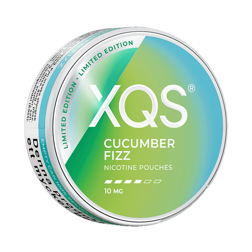 XQS Cucumber Fizz 10mg Limited Edition, 5-pakke med nikotinposer