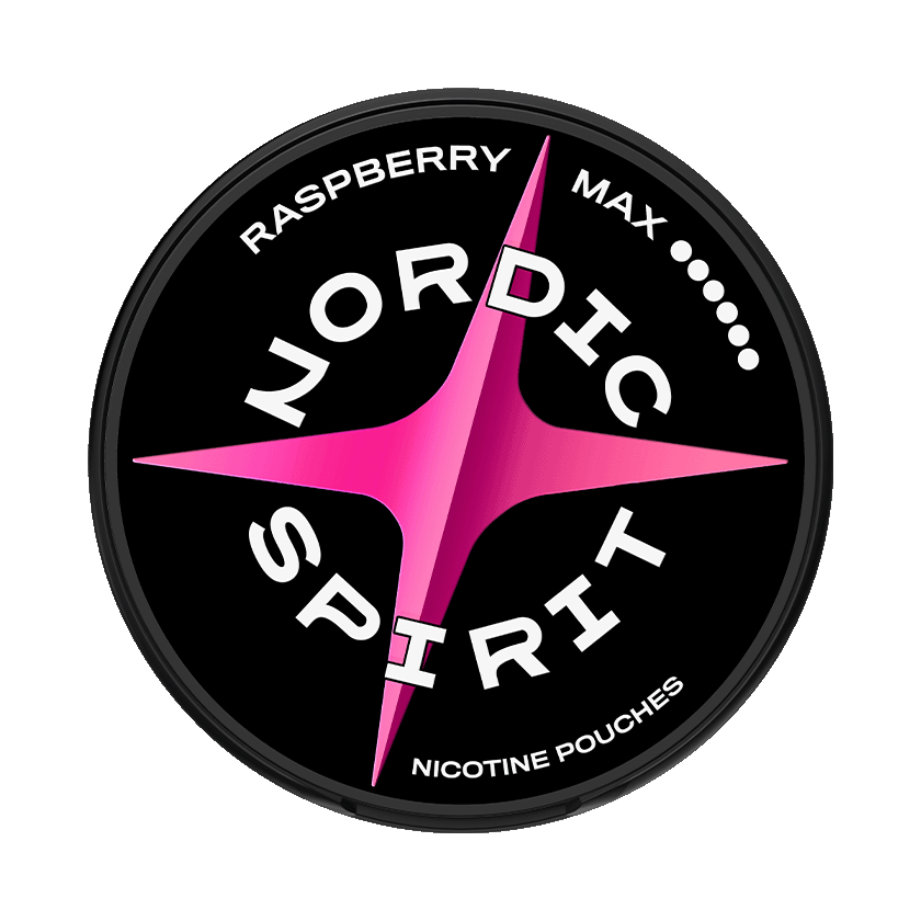 Nordic Spirit Raspberry Max 16,8mg, 5-pakke med nikotinposer