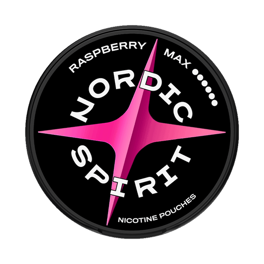 Nordic Spirit Raspberry Max 16,8mg, 5-pakke med nikotinposer