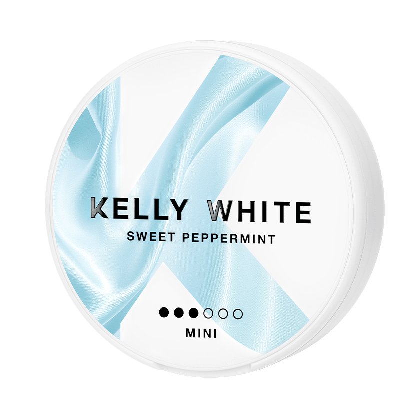 Kelly White Sweet Peppermint Mini 6mg, 5-pakke med nikotinposer