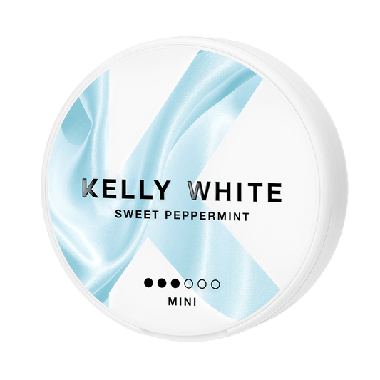 Kelly White Sweet Peppermint Mini 6mg, 5-pakke med nikotinposer