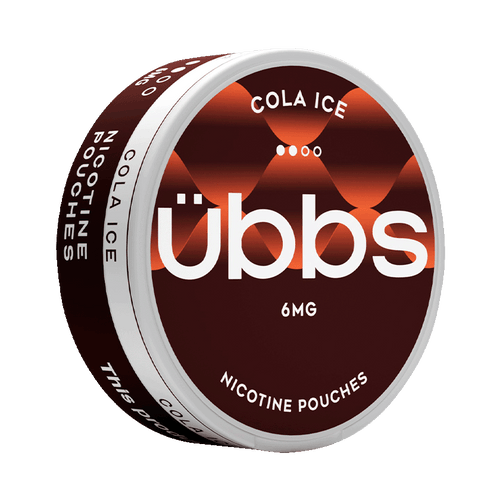 Übbs Cola Ice Regular 6mg, 5-pakke med nikotinposer