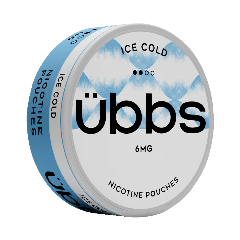 Übbs Ice Cold 6mg, 5-pakke med nikotinposer