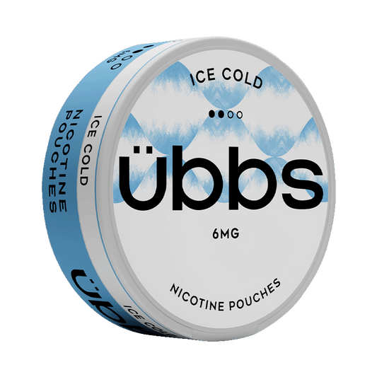 Übbs Ice Cold 6mg, 5-pakke med nikotinposer
