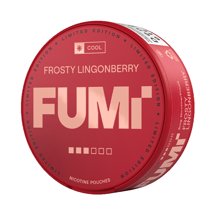 FUMi Frosty Lingonberry 8mg Limited Edition, 5-pakke med nikotinposer