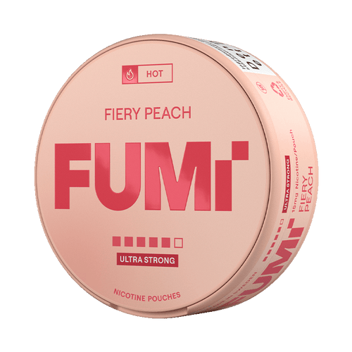 FUMi Fiery Peach 15mg, 5-pakke med nikotinposer