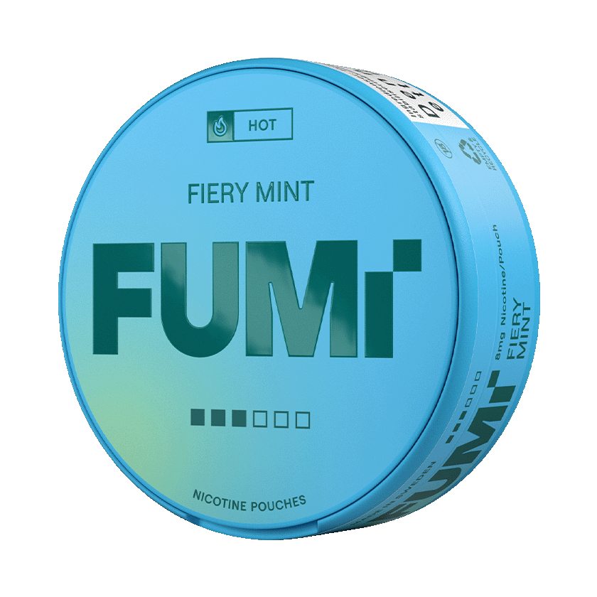 FUMi Fiery Mint 8mg, 5-pakke med nikotinposer