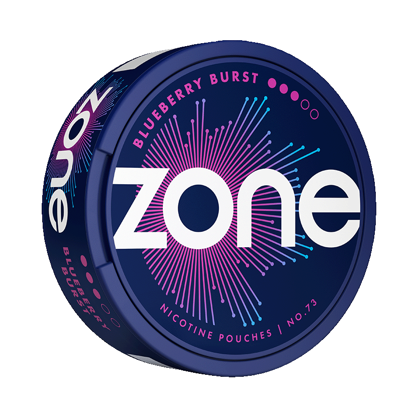 ZONE No73 Blueberry Burst 10mg, 5-pakke med nikotinposer