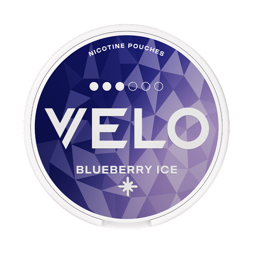 VELO Blueberry Ice 8mg, 5-pakke med nikotinposer