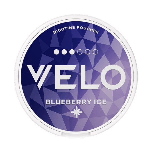 VELO Blueberry Ice 8mg, 5-pakke med nikotinposer