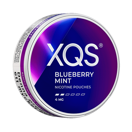 XQS Blueberry Mint 4mg, 5-pakke med nikotinposer