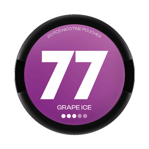 77 Grape Ice 10,4mg, 5-pakke med nikotinposer