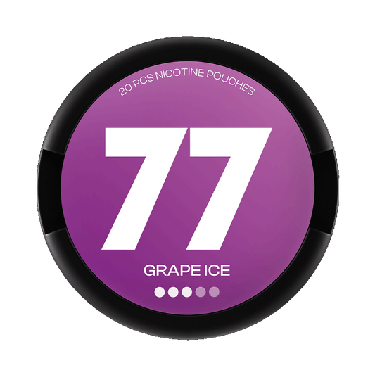 77 Grape Ice 10,4mg, 5-pakke med nikotinposer