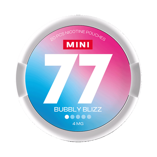 77 Bubbly Blizz Mini 4mg, 5-pakke med nikotinposer