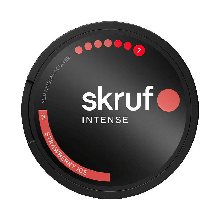 Skruf Intense No.217 Strawberry Ice 17mg, 5-pakke med nikotinposer