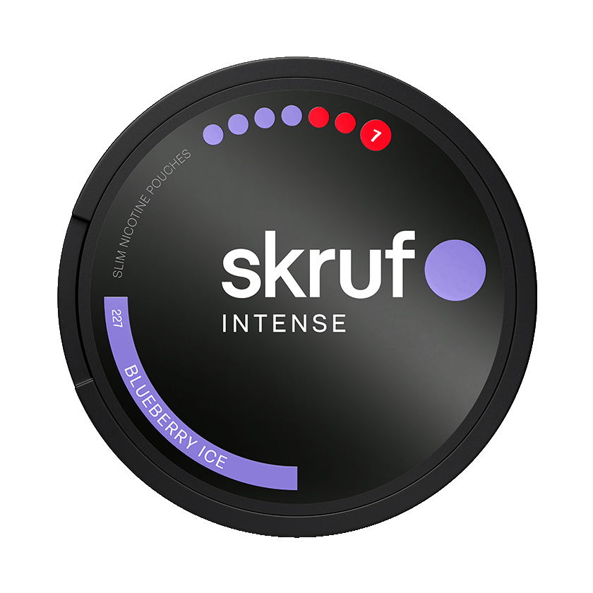 Skruf Intense No.227 Blueberry Ice 17mg, 5-pakke med nikotinposer