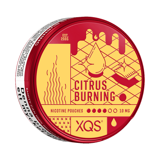 XQS Citrus Burning 10mg, 5-pakke med nikotinposer