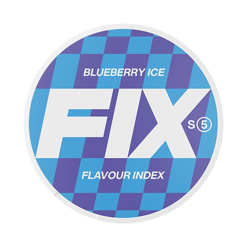 FIX Blueberry Ice 11,5mg, 5-pakke med nikotinposer