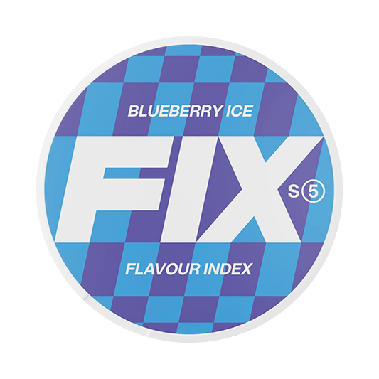 FIX Blueberry Ice 11,5mg, 5-pakke med nikotinposer
