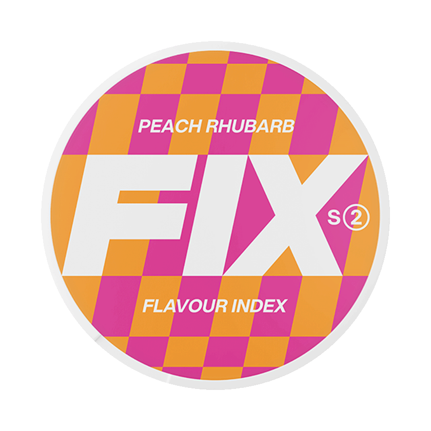 FIX Peach Rhubarb 5,6mg, 5-pakke med nikotinposer