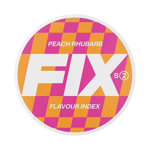 FIX Peach Rhubarb 5,6mg, 5-pakke med nikotinposer