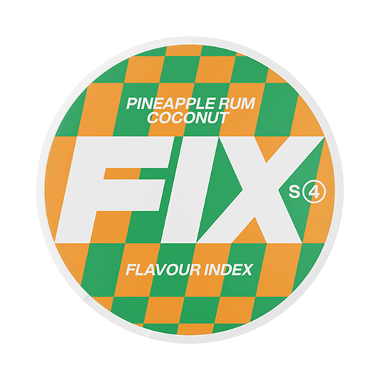 FIX Pineapple Rum Coconut 9,8mg, 5-pakke med nikotinposer