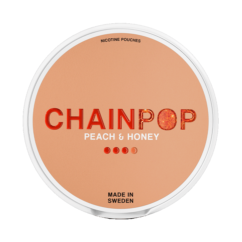 Chainpop Peach & Honey 9mg, 5-pakke med nikotinposer