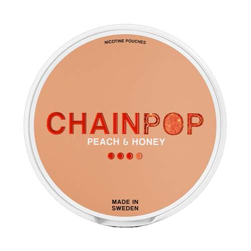 Chainpop Peach & Honey 9mg, 5-pakke med nikotinposer