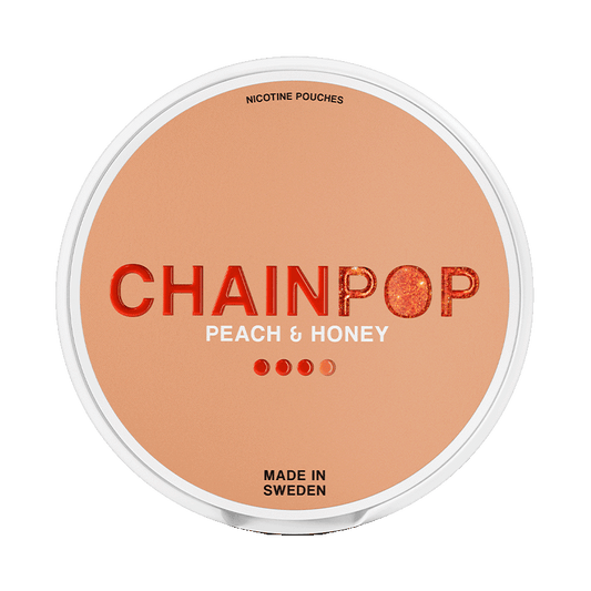 Chainpop Peach & Honey 9mg, 5-pakke med nikotinposer