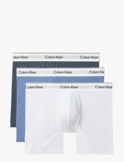Calvin Klein BOXER BRIEF 3PK herreunderbukser, 3-PACK i hvit blå TULIP TURBULENCE