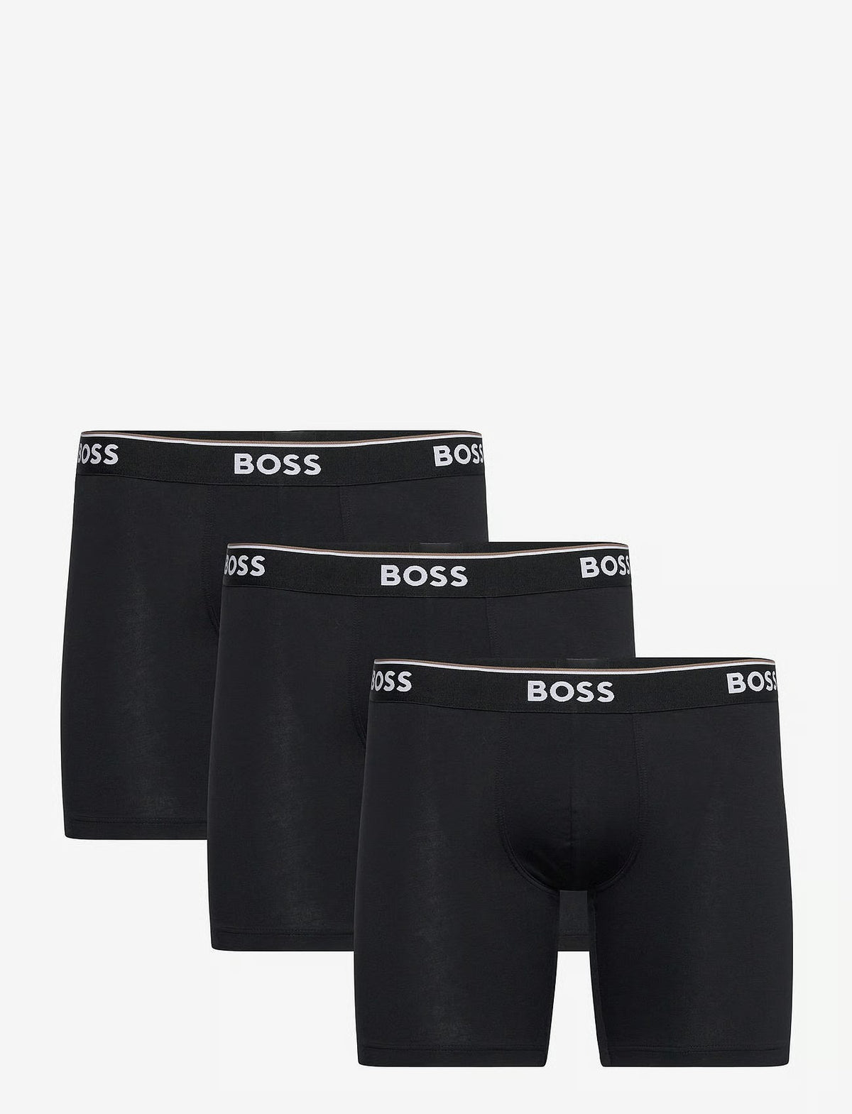 BOSS BoxerBrLong 3P Power herreunderbukser, 3-pack i Svart