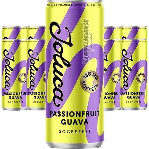 Joluca Passionsfrukt & Guava 24 x 33 cl storpakke