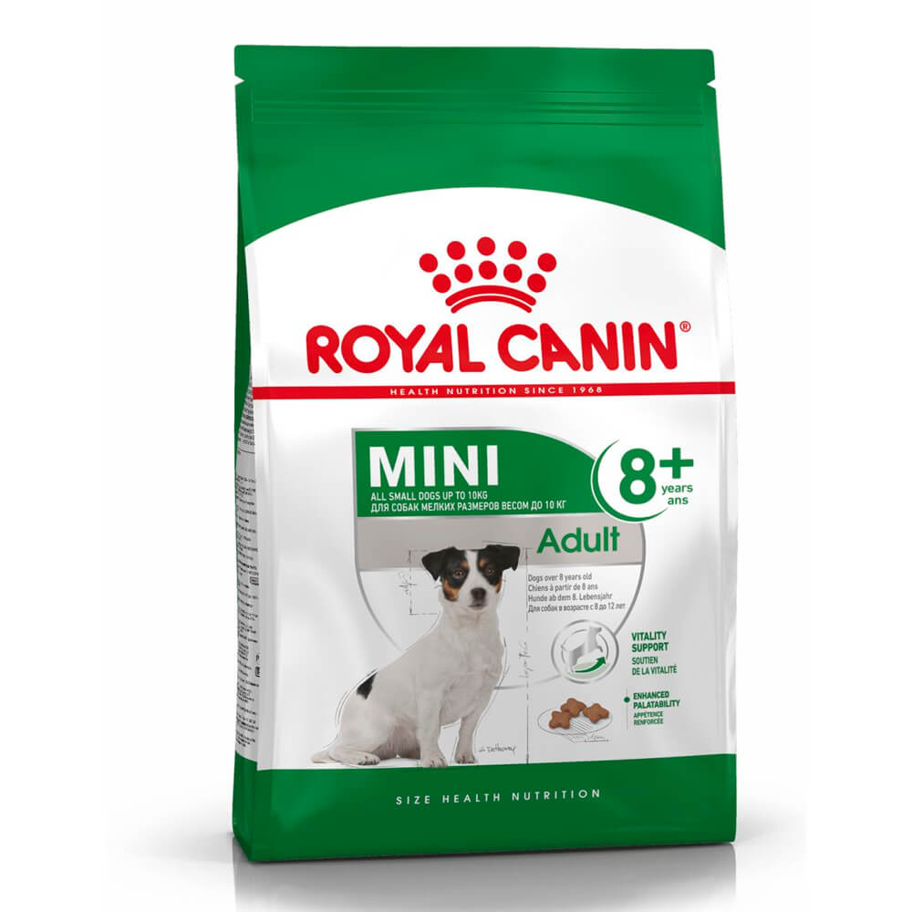 Royal Canin Mini Adult 8 kg – ren produktbild av originalforpakningen