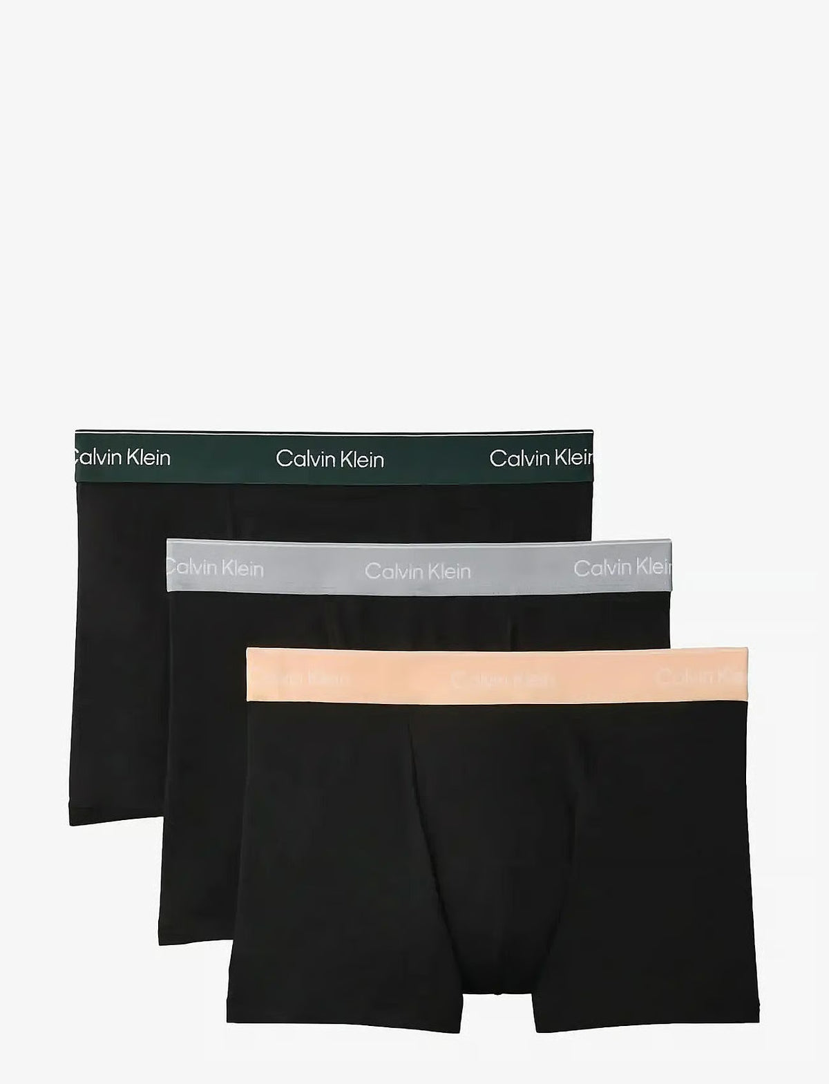 Calvin Klein RELAXED FIT TRUNK 3PK herreunderbukser, 3-PACK i svart W DARKEST SPRUCE WB svart W