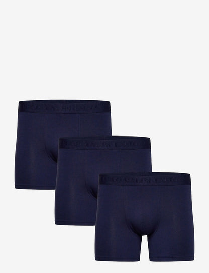 Polo Ralph Lauren Stretch Cotton Boxer Brief 3-Pack herreunderbukser, 3-pack i 3PK marineblå/marineblå/NAV