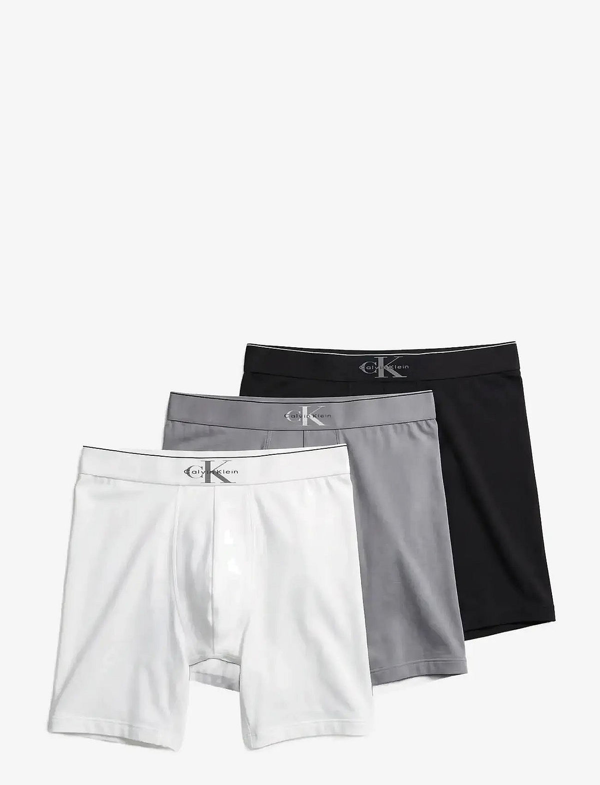 Calvin Klein BOXER BRIEF 3PK herreunderbukser, 3-PACK i svart MISTY grå hvit