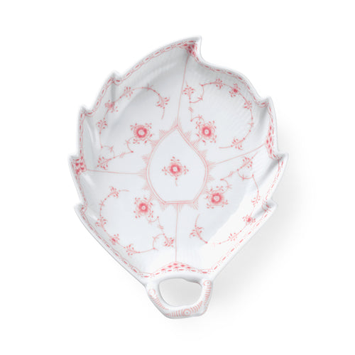 Korall Halvblonde fat, bladformet, 23 cm