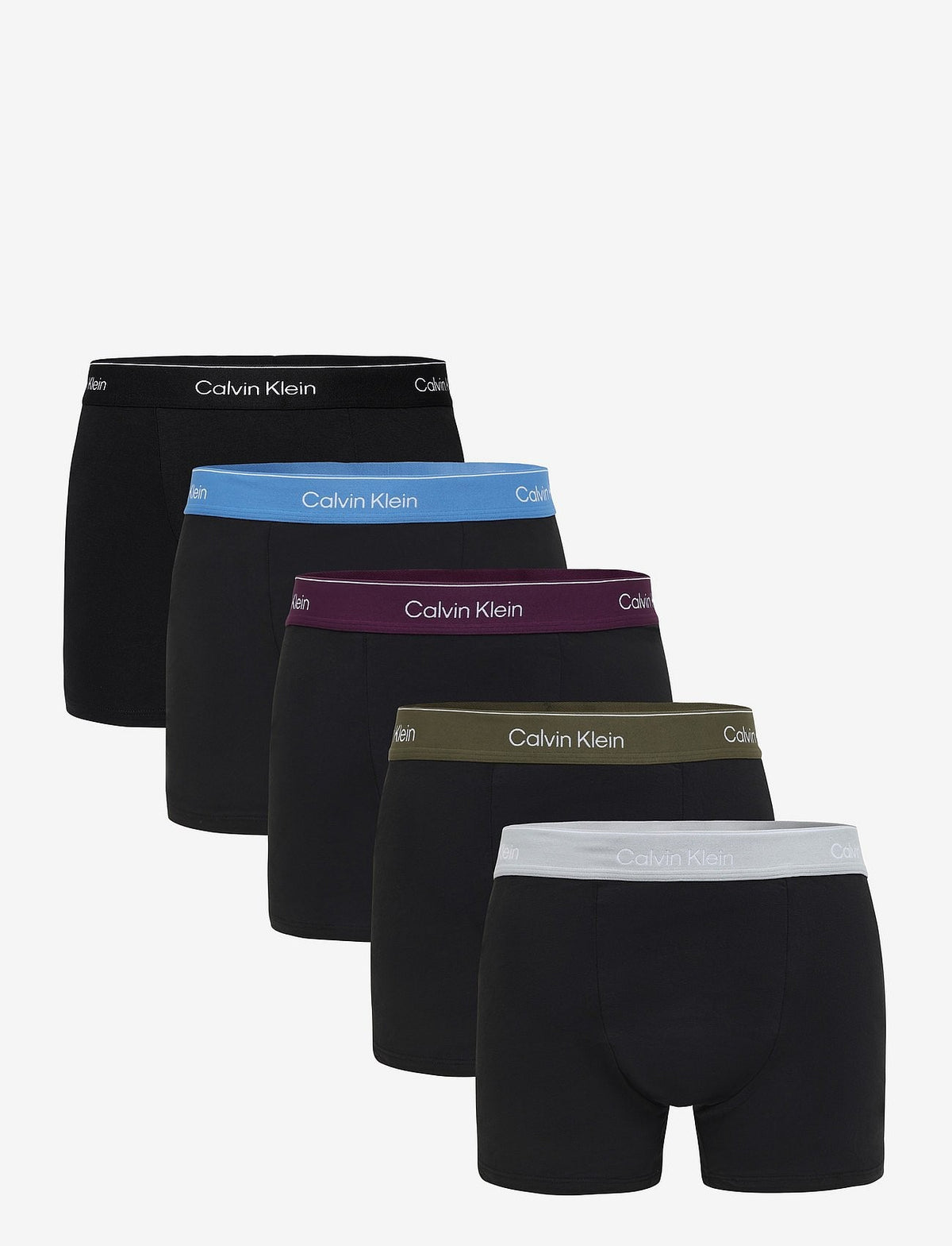 Calvin Klein RELAXED FIT TRUNK 5PK herreunderbukser, 5-PACK i svart BODIES W svart HARBOR MIST D
