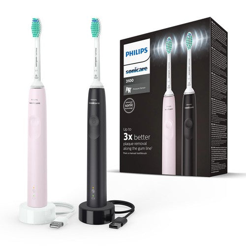 Philips Sonicare 3100 Duo-pakke (Rosa & Sort)