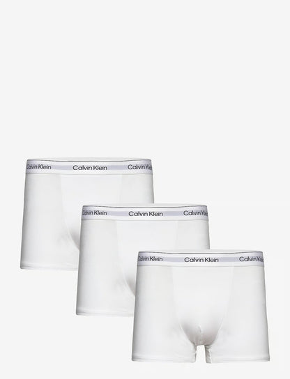 Calvin Klein RELAXED FIT TRUNK 3PK herreunderbukser, 3-PACK i hvit hvit hvit