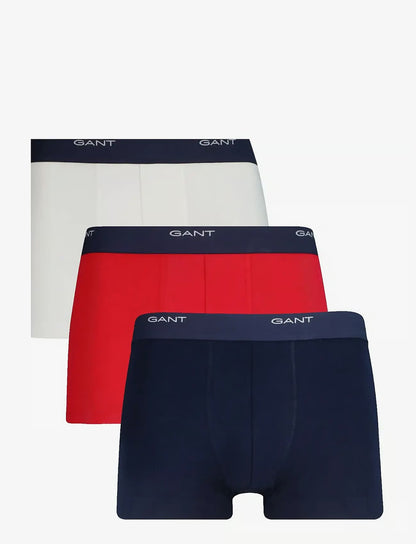 GANT 3-Pack Trunks herreunderbukser, 3-pack i MULTICOLOR