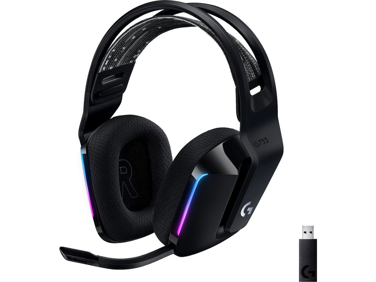 Produktbilde av Logitech G733 LIGHTSPEED Trådløst Gaming Headset (sort) fra Logitech
