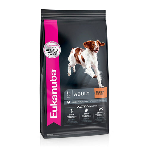 Eukanuba Adult Medium 15 kg – ren produktbild av originalforpakningen