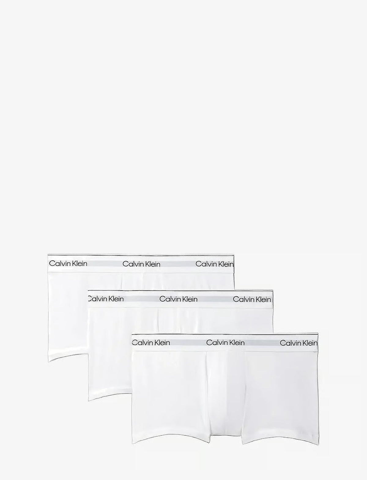 Calvin Klein LOW RISE TRUNK 3PK herreunderbukser, 3-PACK i hvit hvit hvit