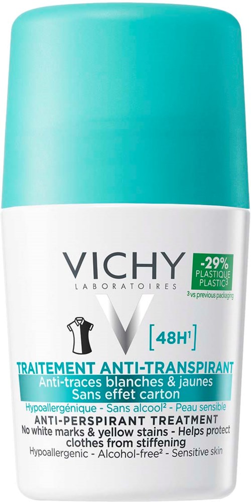 VICHY Anti-Trace antiperspirant deodorant roll-on 48h fra VICHY – offisielt produktbilde 1