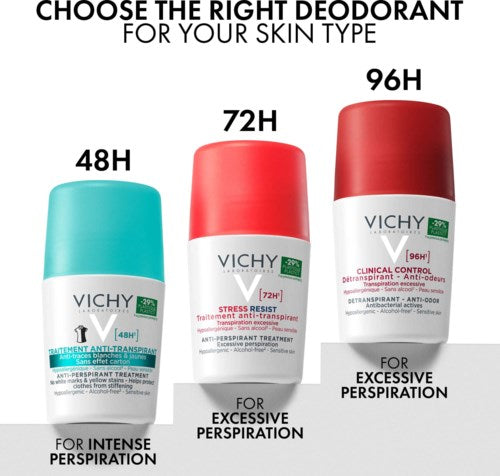 VICHY Anti-Trace antiperspirant deodorant roll-on 48h fra VICHY – offisielt produktbilde 3