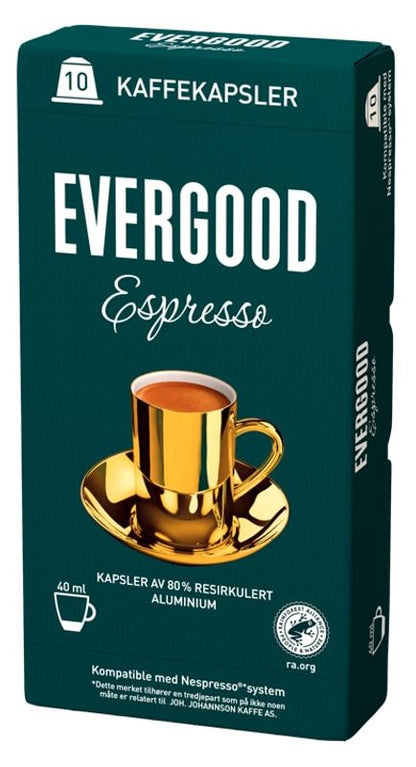 Evergood espresso Nespresso kaffekapsel 100stk – produktbilde 1