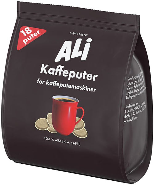 ALI MØRKBRENT KAFFEPUTER 6 poser a' 18stk. Senseo – produktbilde 1